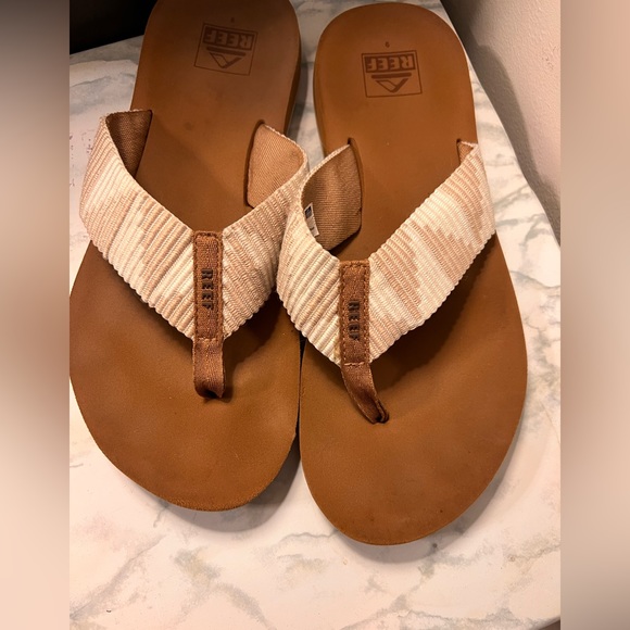 Like New Reef Womens Spring Woven Flip Flops Sandal US Size 9 - Picture 2 of 5